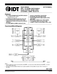Datasheet IDT707288S manufacturer IDT